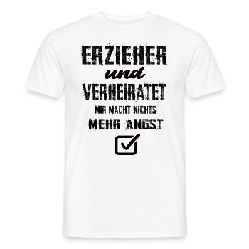 Erzieher - Männer T-Shirt - Weiß - Vorne - AI Model Male 178 dark (178cm)