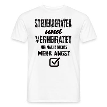 Steuerberater - Männer T-Shirt - Weiß - Vorne - AI Model Male 178 dark (178cm)
