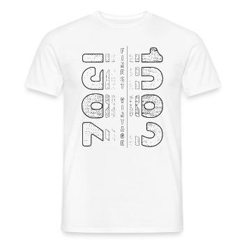 Finest Vintage 1982 Year of birth 1982 Birthday - Men's T-Shirt - white - Front - AI Model Male 178 dark (178cm)