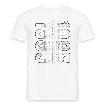 Finest Millésime 1985 Année de naissance 1985 Anniversaire - T-shirt homme - blanc - Devant - AI Model Male 178 dark (178cm)