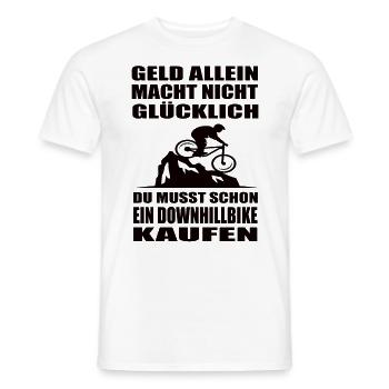 Downhill - Männer T-Shirt - Weiß - Vorne - AI Model Male 178 dark (178cm)
