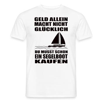 Segelboot - Männer T-Shirt - Weiß - Vorne - AI Model Male 178 dark (178cm)