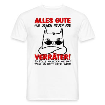 Jobwechsel Neuer Job Abschied Abschiedsgeschenk - Männer T-Shirt - Weiß - Vorne - AI Model Male 178 dark (178cm)