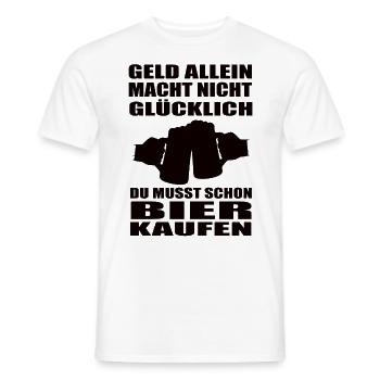 Bier - Männer T-Shirt - Weiß - Vorne - AI Model Male 178 dark (178cm)