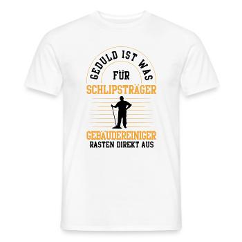 Gebäudereiniger rasten direkt aus Fensterputzer - Männer T-Shirt - Weiß - Vorne - AI Model Male 178 dark (178cm)