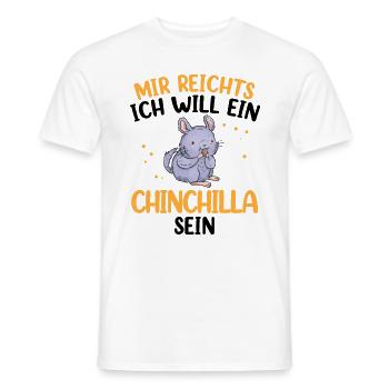 Will ein Chinchilla sein Nagetier Wollmaus - Männer T-Shirt - Weiß - Vorne - AI Model Male 178 dark (178cm)