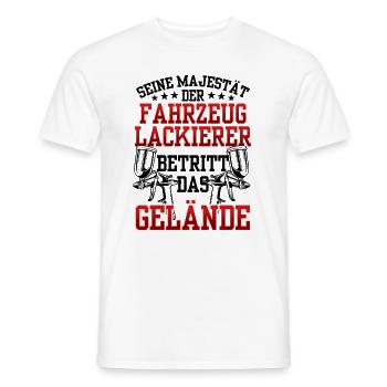 Seine Majestät der Fahrzeuglackierer Lackierer - Männer T-Shirt - Weiß - Vorne - AI Model Male 178 dark (178cm)