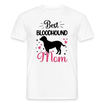 Meilleure maman de chien de sudation hanovrienne - T-shirt homme - blanc - Devant - AI Model Male 178 dark (178cm)