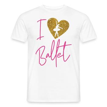Ballet Dancer Dance Girl Ballerina - Männer T-Shirt - Weiß - Vorne - AI Model Male 178 dark (178cm)