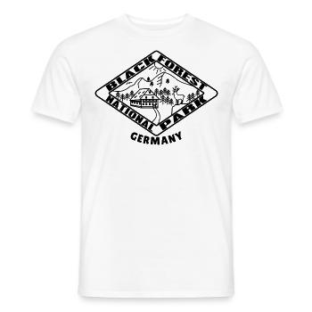 Black Forest National Park Hikers Black Forest - Men's T-Shirt - white - Front - AI Model Male 178 dark (178cm)
