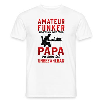 Amateurfunker ist unbezahlbar Hobbyfunker - Männer T-Shirt - Weiß - Vorne - AI Model Male 178 dark (178cm)