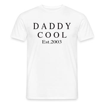 Daddy Cool est 2003 - T-shirt homme - blanc - Devant - AI Model Male 178 dark (178cm)