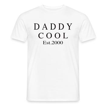 Daddy Cool est 2000 - T-shirt homme - blanc - Devant - AI Model Male 178 dark (178cm)