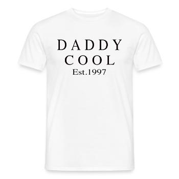 Daddy Cool est 1997 - T-shirt homme - blanc - Devant - AI Model Male 178 dark (178cm)