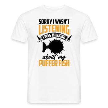 An Kugelfisch gedacht Riesenkugelfisch - Männer T-Shirt - Weiß - Vorne - AI Model Male 178 dark (178cm)