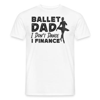 Ballet Danseuse Danse Ballerine - T-shirt homme - blanc - Devant - AI Model Male 178 dark (178cm)