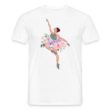 Ballet Dancer Dance Girl Ballerina - Männer T-Shirt - Weiß - Vorne - AI Model Male 178 dark (178cm)