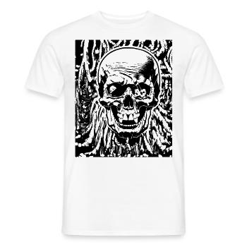Pirate Fan Skull Pirates Skulls Buccaneer Sailing - Men's T-Shirt - white - Front - AI Model Male 178 dark (178cm)