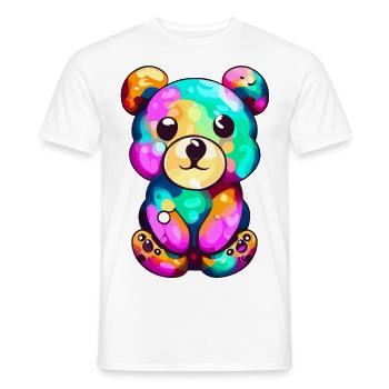 Nettes buntes Bärendesign - Männer T-Shirt - Weiß - Vorne - AI Model Male 178 dark (178cm)