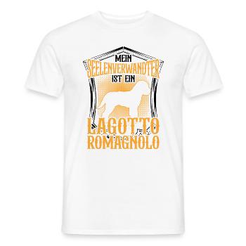 Lagotto Romagnolo ist mein Seelenverwandter - Männer T-Shirt - Weiß - Vorne - AI Model Male 178 dark (178cm)