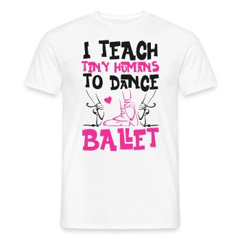 Ballet Dancer Dance Girl Ballerina - Männer T-Shirt - Weiß - Vorne - AI Model Male 178 dark (178cm)