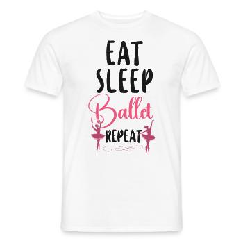 Ballet Dancer Dance Girl Ballerina - Männer T-Shirt - Weiß - Vorne - AI Model Male 178 dark (178cm)