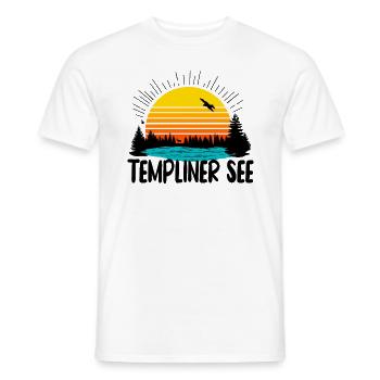 Templiner See - Männer T-Shirt - Weiß - Vorne - AI Model Male 178 dark (178cm)
