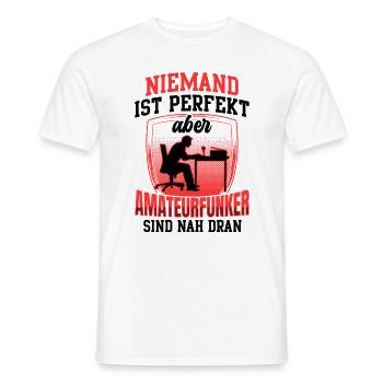 Amateurfunker sind perfekt Funkamateur - Männer T-Shirt - Weiß - Vorne - AI Model Male 178 dark (178cm)