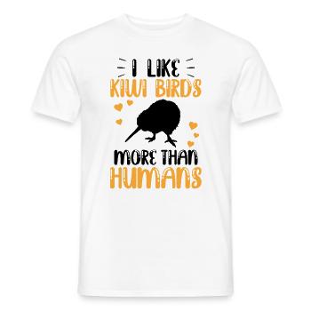 Kiwi bird more like New Zealand kiwi - Men's T-Shirt - white - Front - AI Model Male 178 dark (178cm)