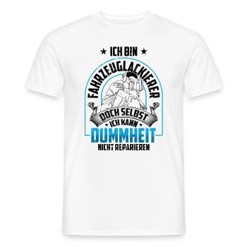 Ich bin der Verrückte Fahrzeuglackierer Lackierer - Männer T-Shirt - Weiß - Vorne - AI Model Male 178 dark (178cm)