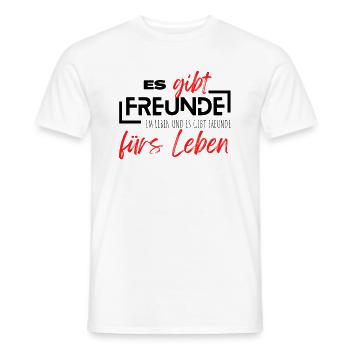 Beste Freunde FREUND Kumpel Kumpels - Männer T-Shirt - Weiß - Vorne - AI Model Male 178 dark (178cm)