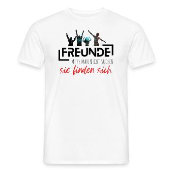 Beste Freunde FREUND Kumpel Kumpels - Männer T-Shirt - Weiß - Vorne - AI Model Male 178 dark (178cm)