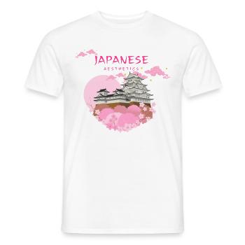 Esthétique japonaise Japon coeur Maison japonaise - T-shirt homme - blanc - Devant - AI Model Male 178 dark (178cm)