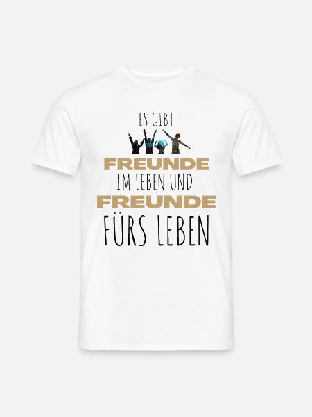 Beste Freunde FREUND Kumpel Kumpels - Männer T-Shirt - Weiß