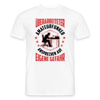 Überarbeiteter Amateurfunker Funkamateur - Männer T-Shirt - Weiß - Vorne - AI Model Male 178 dark (178cm)