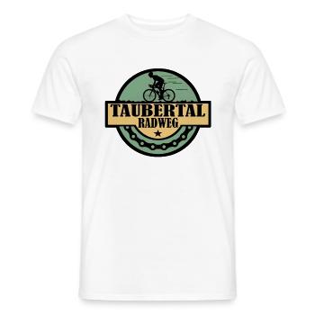Taubertal Radweg - Männer T-Shirt - Weiß - Vorne - AI Model Male 178 dark (178cm)