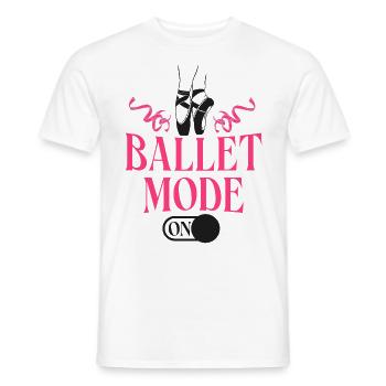 Ballerina Danza Ballerina Ballerina - T-shirt uomo - bianco - Fronte - AI Model Male 178 dark (178cm)