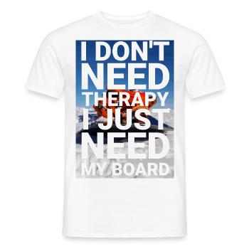 Thérapie de conduite - T-shirt homme - blanc - Devant - AI Model Male 178 dark (178cm)