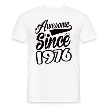 Awesome Since 1976 - Men's T-Shirt - white - Front - AI Model Male 178 dark (178cm)