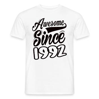 Awesome Since 1992 - Men's T-Shirt - white - Front - AI Model Male 178 dark (178cm)
