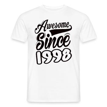 Awesome Since 1998 - Men's T-Shirt - white - Front - AI Model Male 178 dark (178cm)