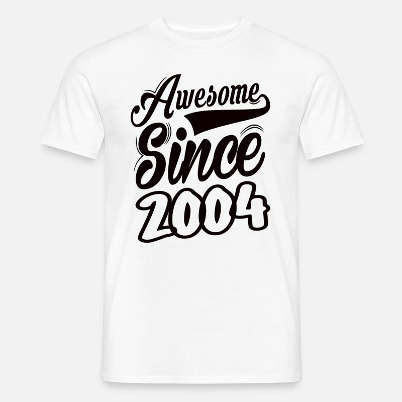 Awesome Since 2004 - Männer T-Shirt - Weiß