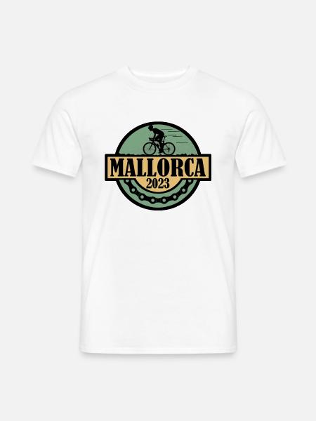 Mallorca Fahrrad 2023 - Männer T-Shirt - Weiß