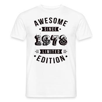 Awesome Since 1973 Limited Edition - Männer T-Shirt - Weiß - Vorne - AI Model Male 178 dark (178cm)