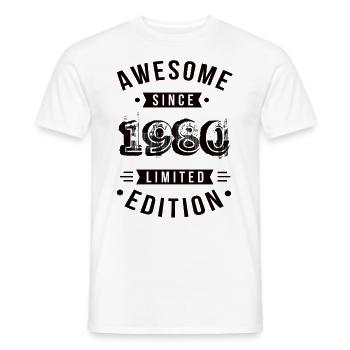 Awesome Since 1980 Limited Edition - Men's T-Shirt - white - Front - AI Model Male 178 dark (178cm)