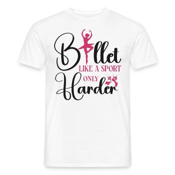 Ballet Dancer Dance Girl Ballerina - Männer T-Shirt - Weiß - Vorne - AI Model Male 178 dark (178cm)