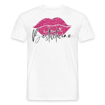 Cute Licensed Esthetician Skincare - Männer T-Shirt - Weiß - Vorne - AI Model Male 178 dark (178cm)