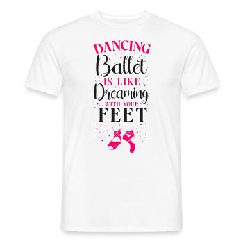 Ballet Dancer Dance Girl Ballerina - Männer T-Shirt - Weiß - Vorne - AI Model Male 178 dark (178cm)