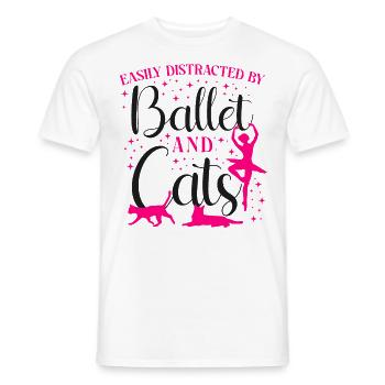 Ballerina Danza Ballerina Ballerina - T-shirt uomo - bianco - Fronte - AI Model Male 178 dark (178cm)