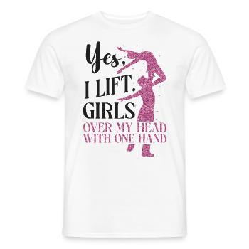 Ballet Danseuse Danse Ballerine - T-shirt homme - blanc - Devant - AI Model Male 178 dark (178cm)